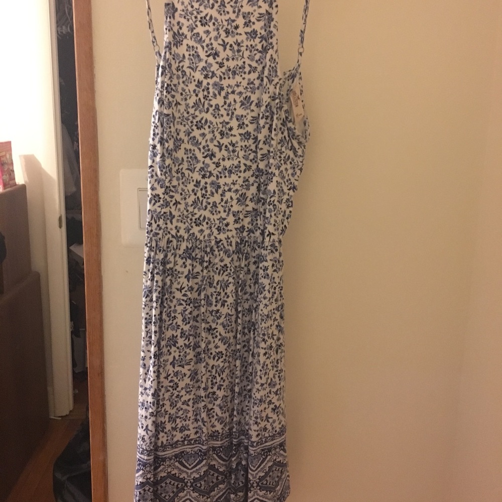 Floral dress with open back